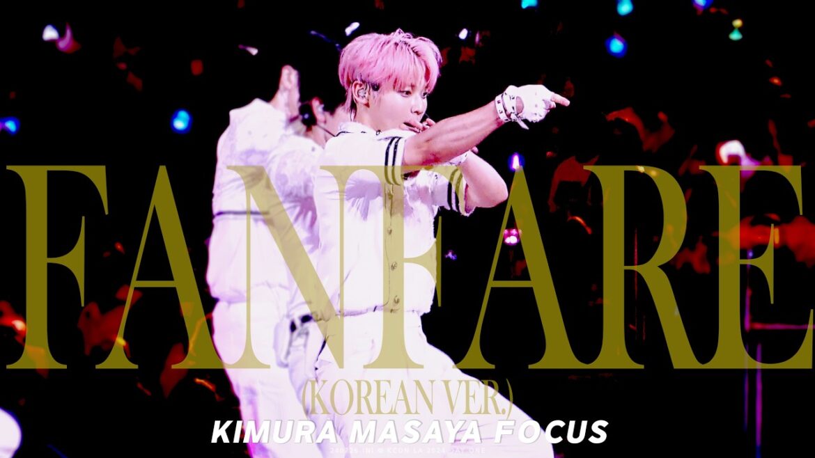 240726 INI 木村柾哉 'FANFARE (Korean ver.)' (KIMURA MASAYA FOCUS) 4K @ KCON LA 2024 DAY ONE