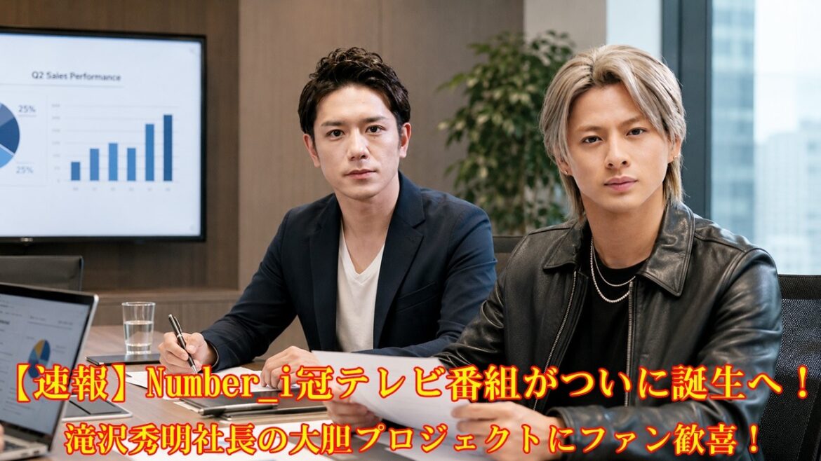 【速報】Number_i冠テレビ番組がついに誕生へ!滝沢秀明社長の大胆プロジェクトにファン歓喜! 【速報】Number_i冠テレビ番組がついに誕生へ!滝沢秀明社長の大胆プロジェクトにファン歓喜!